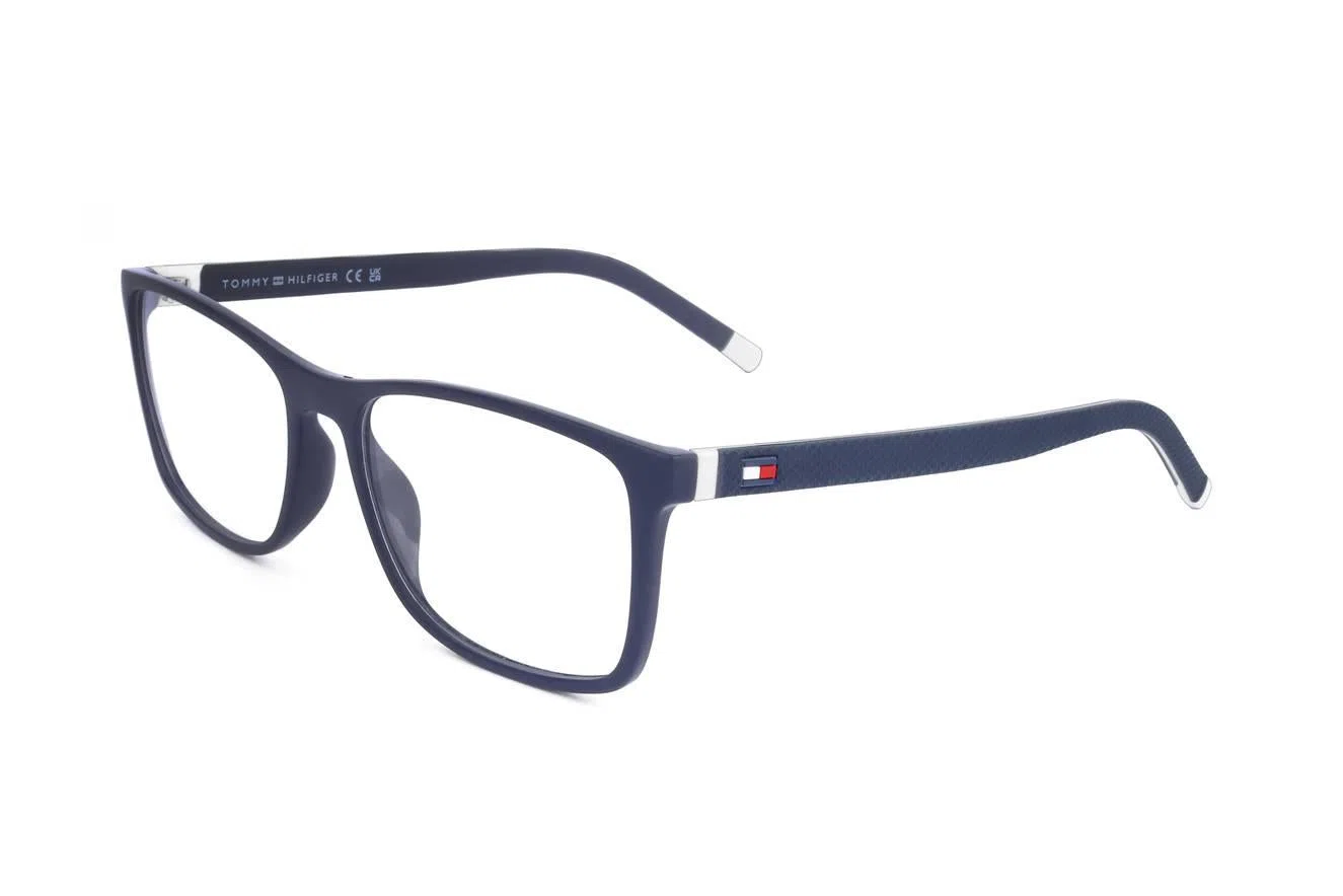 Tommy Hilfiger Th1785 Eyeglasses - MATTE BLUE WHITE - view 3